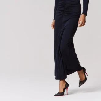 Miss Z Degrastrass Perla – Zapatos de tacón de 100 mm – Malla, piel napa, strass y perlas – Negro – Mujer