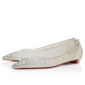 Miss Z Degrastrassina Perla – Bailarinas – Malla, piel napa, strass y perlas – Negro – Mujer