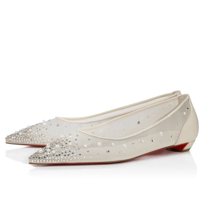 Miss Z Degrastrassina Perla – Bailarinas – Malla, piel napa, strass y perlas – Negro – Mujer Miss Z Degrastrassina Perla – Bailarinas – Malla, piel napa, strass y perlas – Negro – Mujer