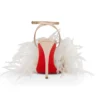 Miss Z Poupi – Sandalias de tiras de 100 mm – Satén crepé – Blush – Mujer