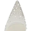 Miss Z Riviera Strass – Zapatos de tacón con tiras de 80 mm – Malla, piel napa y perlas – Bianco – Mujer Miss Z Riviera Strass – Zapatos de tacón con tiras de 80 mm – Malla, piel napa y perlas – Bianco – Mujer