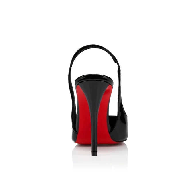 Miss Z Sling Back – Zapatos de tacón con talón abierto de 100 mm – Piel de becerro charol – Negro – Mujer Miss Z Sling Back – Zapatos de tacón con talón abierto de 100 mm – Piel de becerro charol – Negro – Mujer