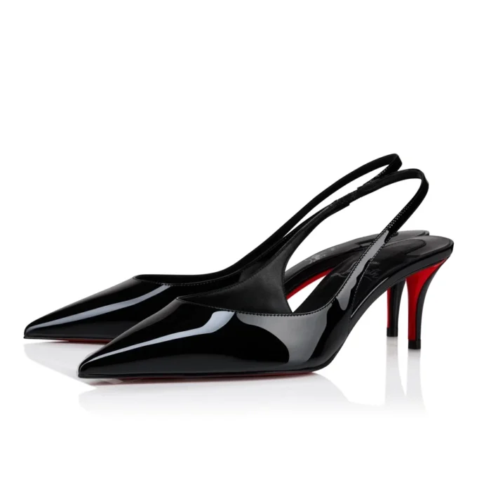 Miss Z Sling Back – Zapatos de tacón con talón abierto de 60 mm – Piel de becerro charol – Negro – Mujer Miss Z Sling Back – Zapatos de tacón con talón abierto de 60 mm – Piel de becerro charol – Negro – Mujer