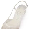 Miss Z Sling Sparkling – Zapatos de tacón con talón abierto de 60 mm – Malla y strass – Versión marfil – Mujer