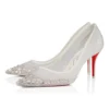 Miss Z Sparkling – Zapatos de tacón de 80 mm – Malla y strass – Versión marfil – Mujer