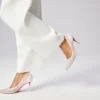 Miss Z Sparkling – Zapatos de tacón de 80 mm – Malla y strass – Versión marfil – Mujer