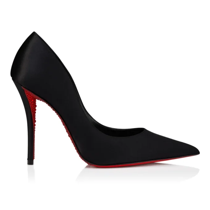 Miss Z Suola Strass – Zapatos de tacón de 100 mm – Satén crepé – Negro – Mujer Miss Z Suola Strass – Zapatos de tacón de 100 mm – Satén crepé – Negro – Mujer