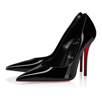 Miss Z – Zapatos de tacón de 100 mm – Piel de becerro charol – Negro – Mujer