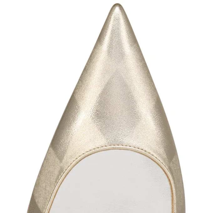 Miss Z – Zapatos de tacón de 100 mm – Piel de cordero napa laminada con diseño en forma de diamante – Platino Chiaro – Mujer Miss Z – Zapatos de tacón de 100 mm – Piel de cordero napa laminada con diseño en forma de diamante – Platino Chiaro – Mujer