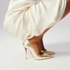 Miss Z – Zapatos de tacón de 100 mm – Piel napa laminada – Platino – Mujer Miss Z – Zapatos de tacón de 100 mm – Piel napa laminada – Platino – Mujer