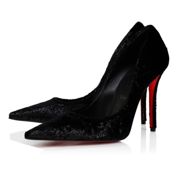 Miss Z – Zapatos de tacón de 100 mm – Terciopelo – Negro – Mujer