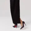 Miss Z – Zapatos de tacón de 100 mm – Terciopelo – Negro – Mujer