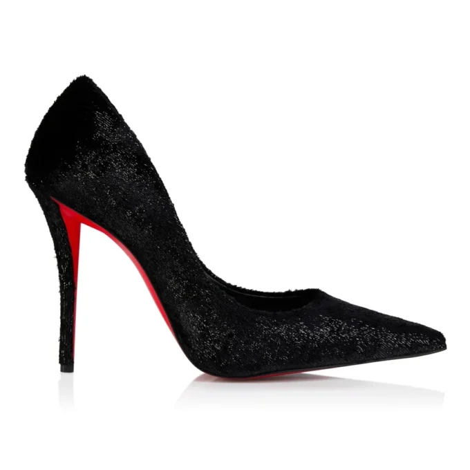 Miss Z – Zapatos de tacón de 100 mm – Terciopelo – Negro – Mujer