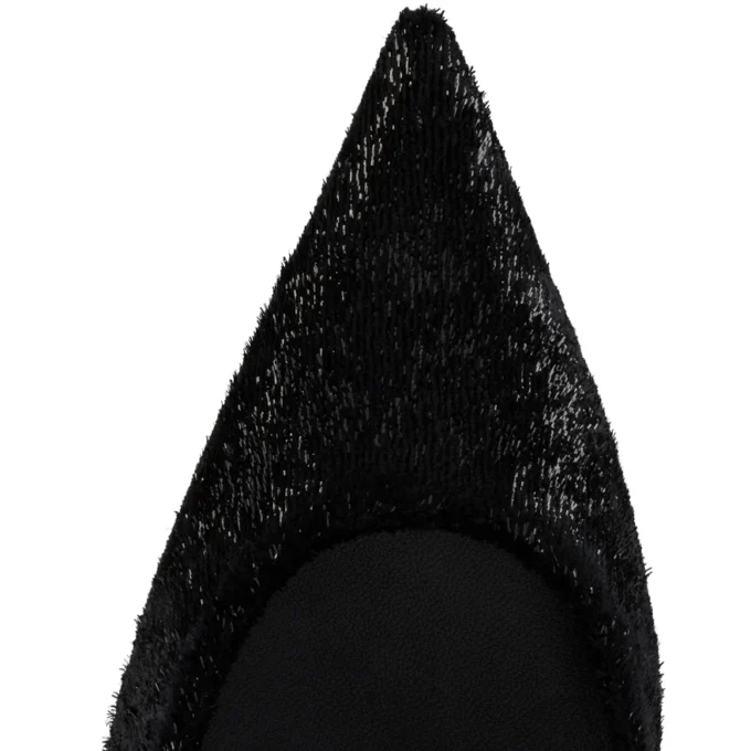 Miss Z – Zapatos de tacón de 100 mm – Terciopelo – Negro – Mujer