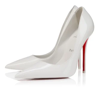Miss Z – Zapatos de tacón de 120 mm – Piel de becerro charol – Bianco – Mujer