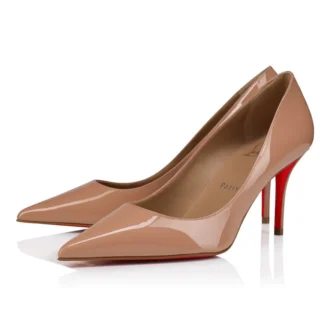 Miss Z – Zapatos de tacón de 80 mm – Piel de becerro charol – Color rosa pálido – Mujer