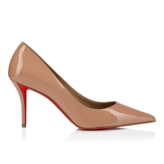 Miss Z – Zapatos de tacón de 80 mm – Piel de becerro charol – Color rosa pálido – Mujer