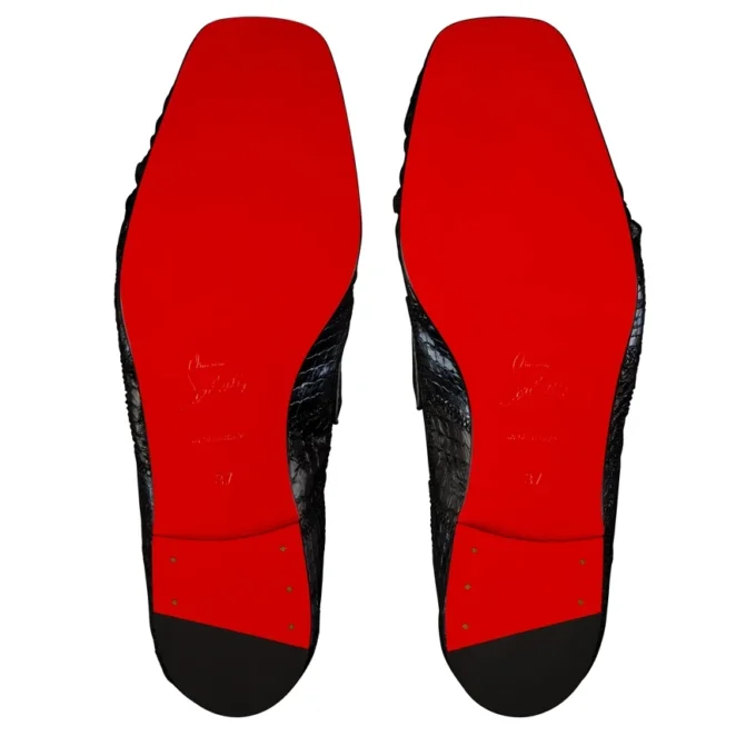 Mocallista – Mocasines – Cuero de serpiente de agua en patchwork – Negro – Mujer Mocallista – Mocasines – Cuero de serpiente de agua en patchwork – Negro – Mujer