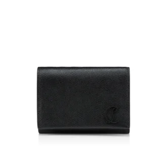 Mooncrest – Billetera compacta – Piel de becerro Alpin – Negro