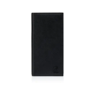 Mooncrest – Cartera larga – Piel de becerro Alpin – Negro