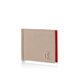 Mooncrest – Llavero – Piel de becerro granulada – Beige
