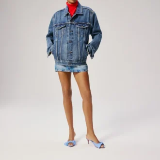 Mulazee – Mules de 60 mm – Tafetán de seda – Ceruleo – Mujer