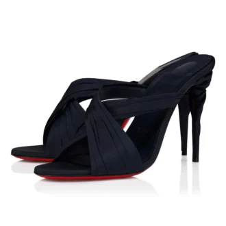 Mule Affabula – Mules de 100 mm – Tafetán de seda – Last Night – Mujer