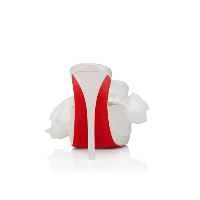 Mule Mere Lachaise – Mules de 120 mm – Satén crepé – Marfil – Mujer Mule Mere Lachaise – Mules de 120 mm – Satén crepé – Marfil – Mujer