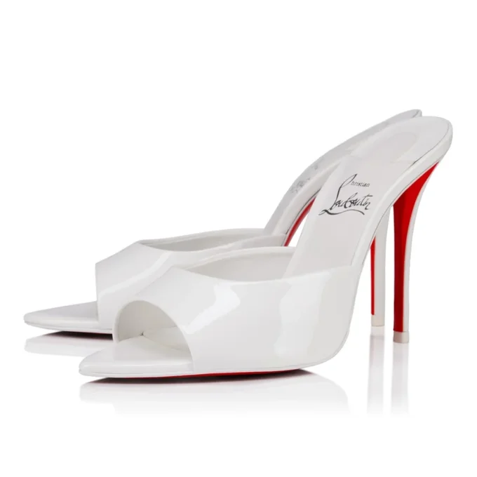 Mule Miss Z – Mules de 100 mm – Piel de becerro charol – Bianco – Mujer Mule Miss Z – Mules de 100 mm – Piel de becerro charol – Bianco – Mujer