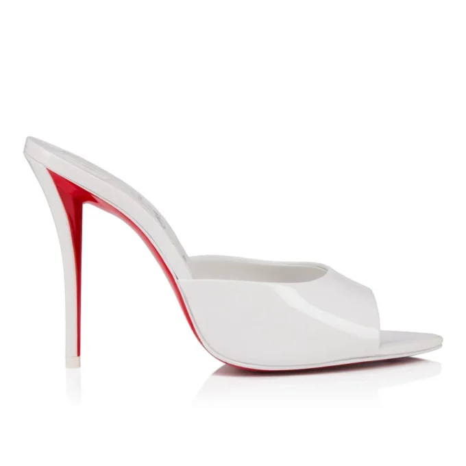 Mule Miss Z – Mules de 100 mm – Piel de becerro charol – Bianco – Mujer Mule Miss Z – Mules de 100 mm – Piel de becerro charol – Bianco – Mujer