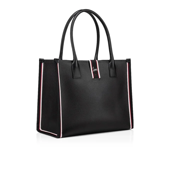 Nastroloubi L – Bolso Tote – Piel de becerro granulada – Negro Nastroloubi L – Bolso Tote – Piel de becerro granulada – Negro