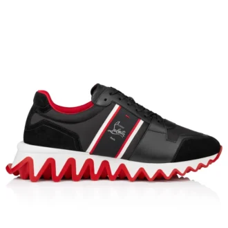 Nastroshark – Zapatillas de running – Piel de becerro y tejido – Negro – Hombre