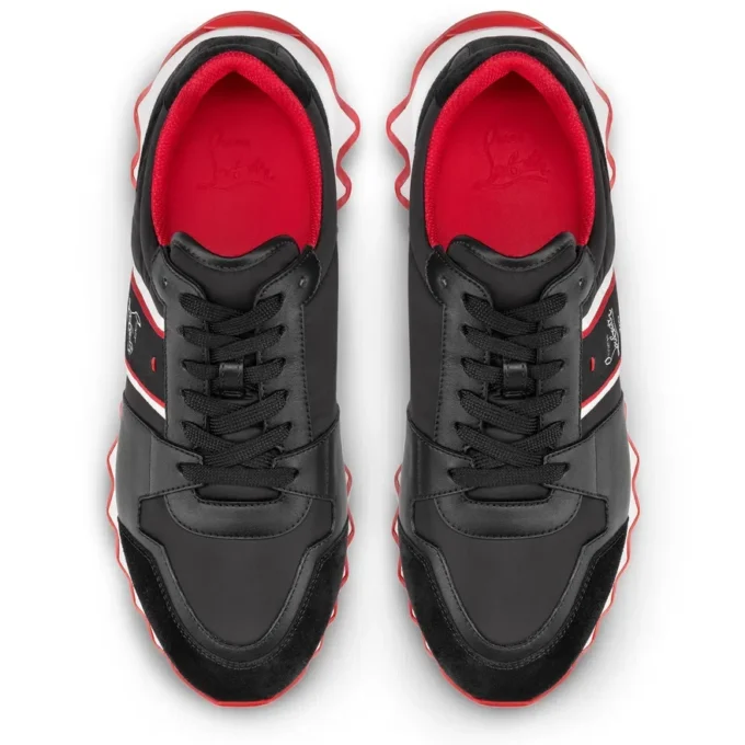 Nastroshark – Zapatillas de running – Piel de becerro y tejido – Negro – Hombre