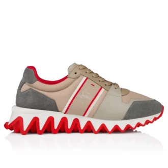 Nastroshark – Zapatillas de running – Piel de becerro y tejido – Versión Saharienne – Hombre
