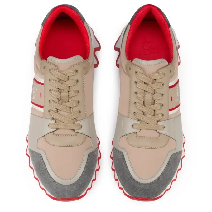 Nastroshark – Zapatillas de running – Piel de becerro y tejido – Versión Saharienne – Hombre Nastroshark – Zapatillas de running – Piel de becerro y tejido – Versión Saharienne – Hombre