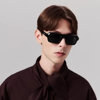 Nuestras Georges Lb0027 – Gafas de sol – Acetato – Negro brillante