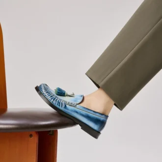 Orlando – Mocasines – Piel de becerro cepillada – Ceruleo – Hombre Orlando – Mocasines – Piel de becerro cepillada – Ceruleo – Hombre