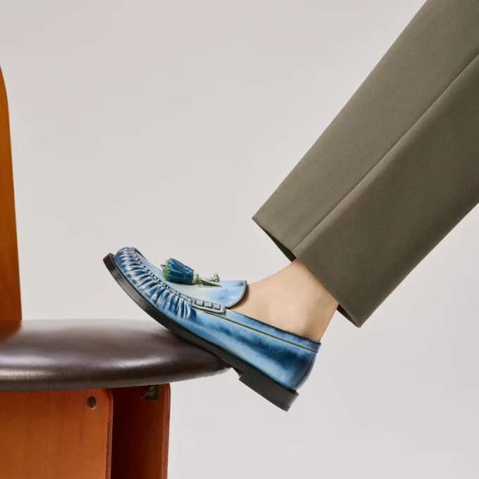 Orlando – Mocasines – Piel de becerro cepillada – Ceruleo – Hombre Orlando – Mocasines – Piel de becerro cepillada – Ceruleo – Hombre