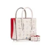Paloma Mini – Bolsos de Asa Superior – Piel de becerro granulada y tachuelas Loubinthesky – Leche Paloma Mini – Bolsos de Asa Superior – Piel de becerro granulada y tachuelas Loubinthesky – Leche