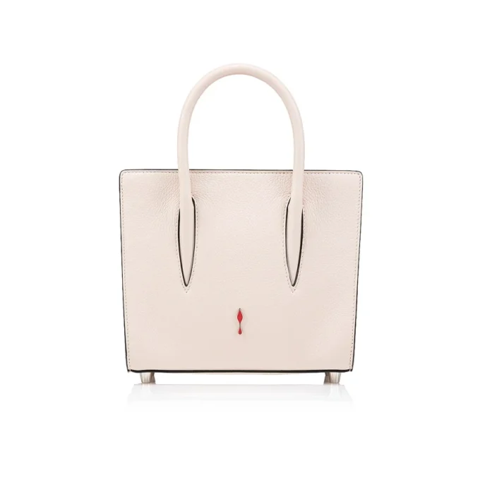Paloma Mini – Bolsos de Asa Superior – Piel de becerro granulada y tachuelas Loubinthesky – Leche Paloma Mini – Bolsos de Asa Superior – Piel de becerro granulada y tachuelas Loubinthesky – Leche