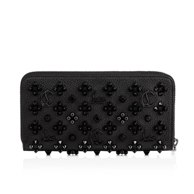 Panettone – Cartera – Piel de becerro granulada y tachuelas Loubinthesky – Negro Panettone – Cartera – Piel de becerro granulada y tachuelas Loubinthesky – Negro