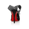 Pellicola – Sandalias de 100 mm – Piel de cordero napa, satén crepé y malla – Negro – Mujer Pellicola – Sandalias de 100 mm – Piel de cordero napa, satén crepé y malla – Negro – Mujer