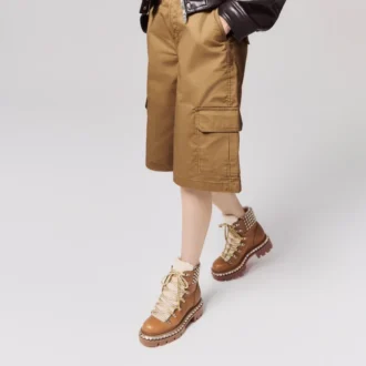 Pyrayeti – Botas – Piel de becerro encerada – Terra – Mujer