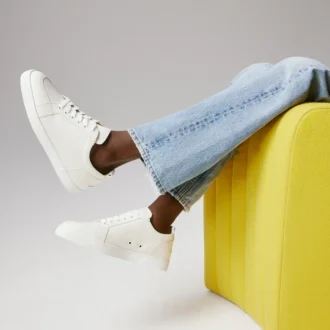 Rantulow – Zapatillas – Piel de becerro granulada – Latte – Hombre