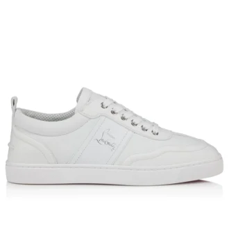 Retero – Zapatillas – Piel de becerro granulada – Blanco – Hombre