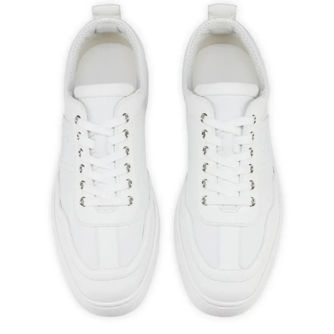 Retero – Zapatillas – Piel de becerro granulada – Blanco – Hombre Retero – Zapatillas – Piel de becerro granulada – Blanco – Hombre