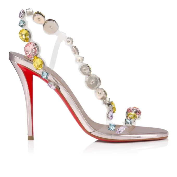 Rosa Z Jewel – Sandalias de 100 mm – TPU, strass y piel de becerro laminada – Leche – Mujer Rosa Z Jewel – Sandalias de 100 mm – TPU, strass y piel de becerro laminada – Leche – Mujer