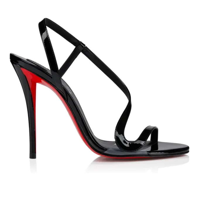 Rosa Z – Sandalias de 100 mm – Piel de becerro charol – Negro – Mujer Rosa Z – Sandalias de 100 mm – Piel de becerro charol – Negro – Mujer