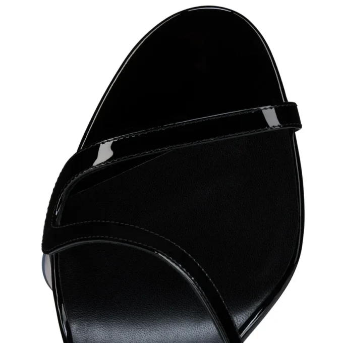Rosa Z – Sandalias de 80 mm – Piel de becerro charol – Negro – Mujer Rosa Z – Sandalias de 80 mm – Piel de becerro charol – Negro – Mujer