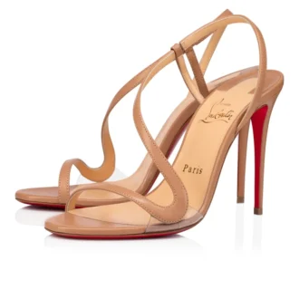 Rosalie – Sandalias de 100 mm – Cuero de cabrito – Color rosa pálido – Mujer